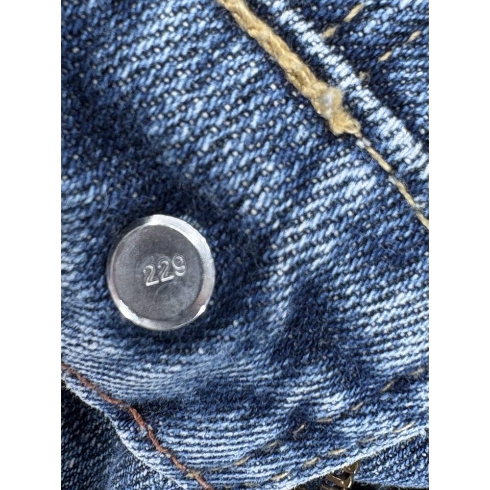 VTG Levis Signature Low Rise Bootcut Kick Crop Jeans Women's 16 Blue Stretch Y2K - Picture 6 of 10